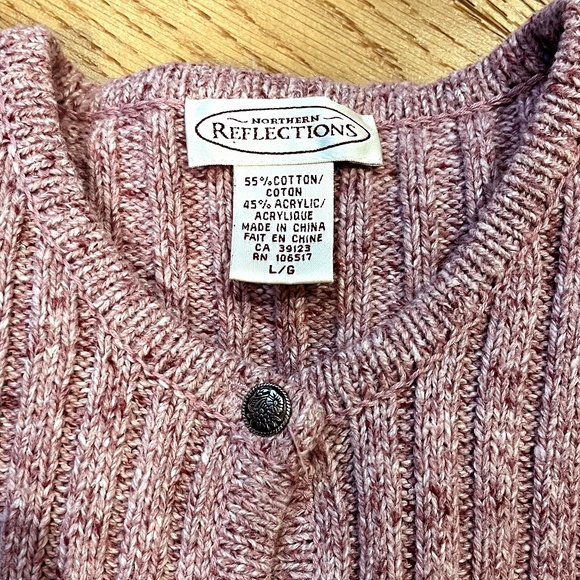 Northern Reflections Floral Embroidered Cotton Blend Pink Cardigan - Picture 5 of 5